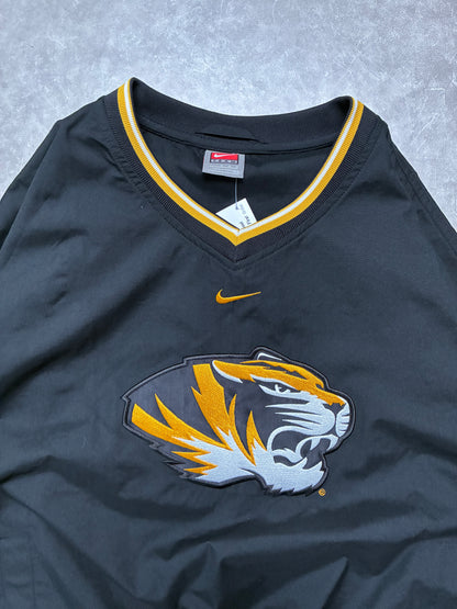 2000s Vintage Mizzou Tigers Nike Center Swoosh Black Pullover -M