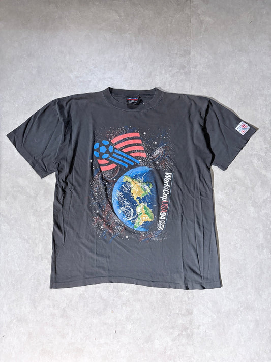 1994 Vintage FIFA World Cupp Magic Johnson Tees Black T Shirt -L - L | Martin City Vintage