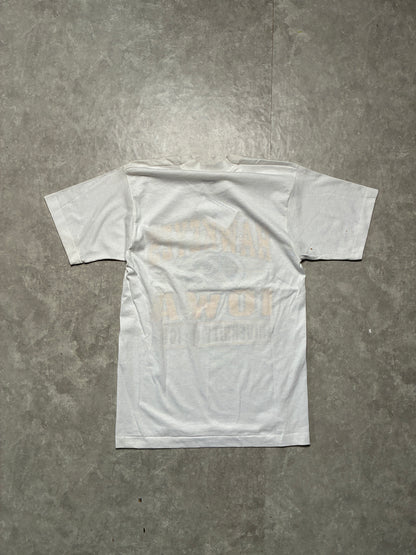 90s Vintage Iowa Hawkeyes White T-Shirt -M