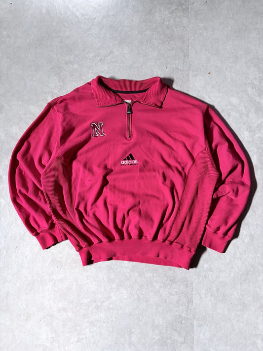 90s Vintage Nebraska Cornhuskers Adidas Equipment Embroidered Pullover -XL - XL | Martin City Vintage