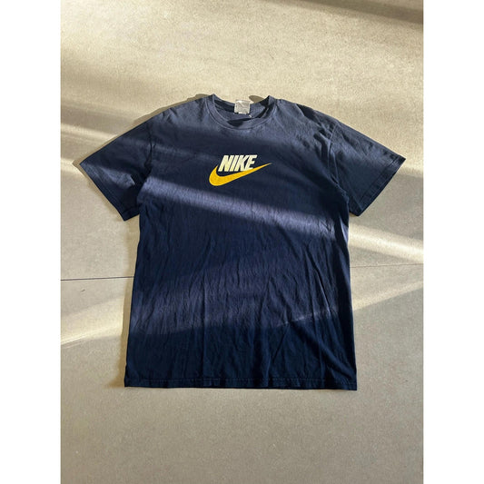 2000s Vintage Nike Yellow Swoosh Navy T Shirt Size XL - | Martin City Vintage