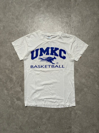 90s Vintage UMKC Roos Basketball White T-Shirt -S