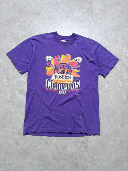 1997 Vintage Kansas State Distressed Tostitos Bowl Purple T-Shirt -L - L | Martin City Vintage