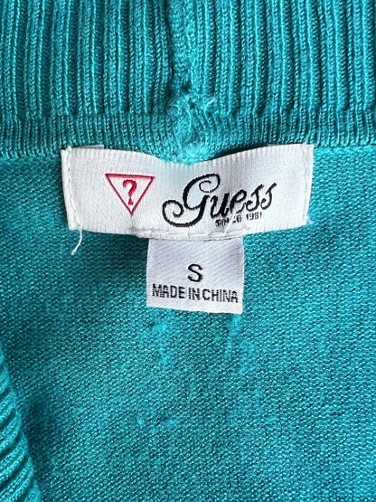 2000s Vintage Guess Teal Blue Sweater Top - S - S | Martin City Vintage