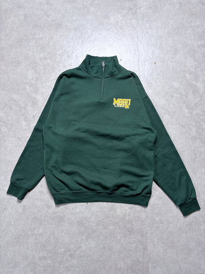 2000s Vintage Missouri Southern State Griffons Green Quarter Zip -L - L | Martin City Vintage