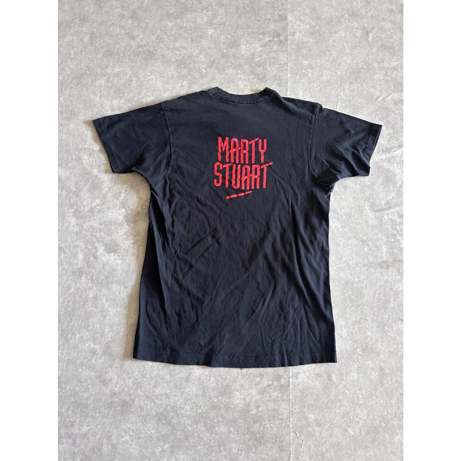 90s Vintage Marty Stuart Black Band T Shirt Size XL - | Martin City Vintage