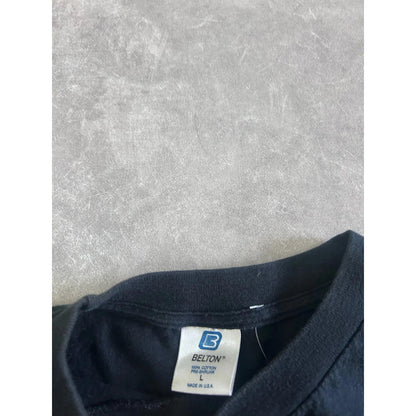 90s Vintage Penn State Nittany Lions Black Wrap Around T Shirt Size L - | Martin City Vintage