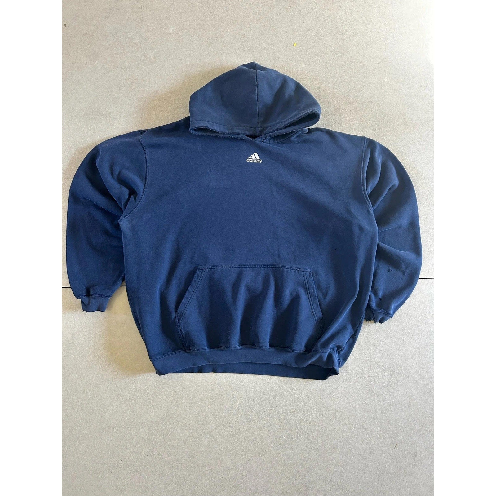 2000s Vintage Adidas Navy Center Logo Hoodie Size XXL - | Martin City Vintage