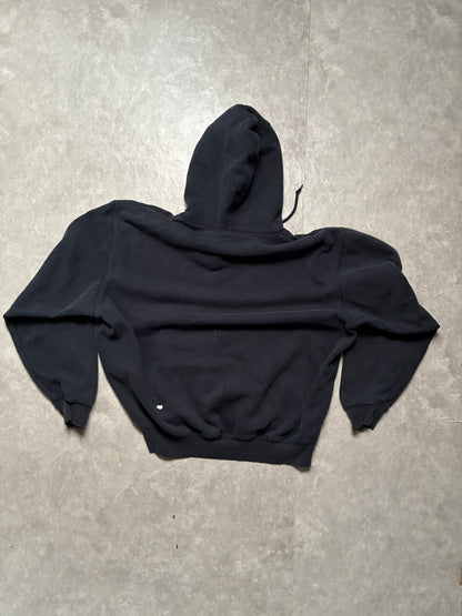 90s Vintage Mizzou Tigers Nike Center Swoosh Black Hoodie -L