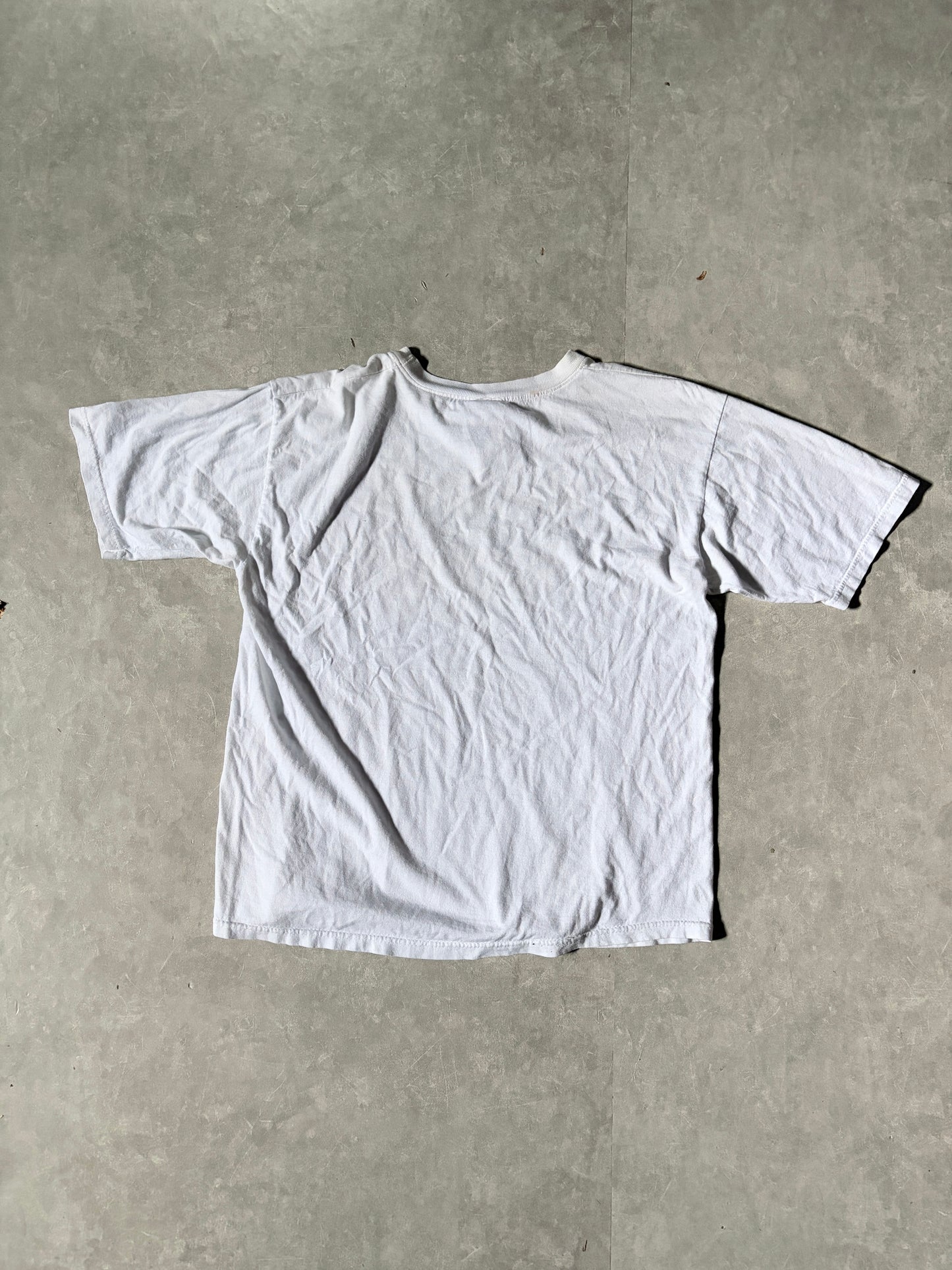 90s Vintage Missouri Tigers Box Logo Repaired White T-Shirt -M