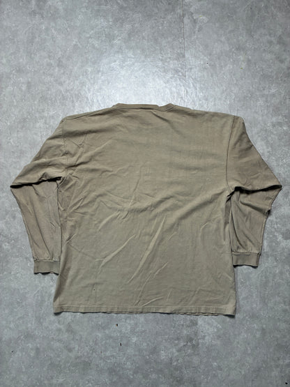 90s Vintage Missouri Tigers Brown Long Sleeve Shirt -XL