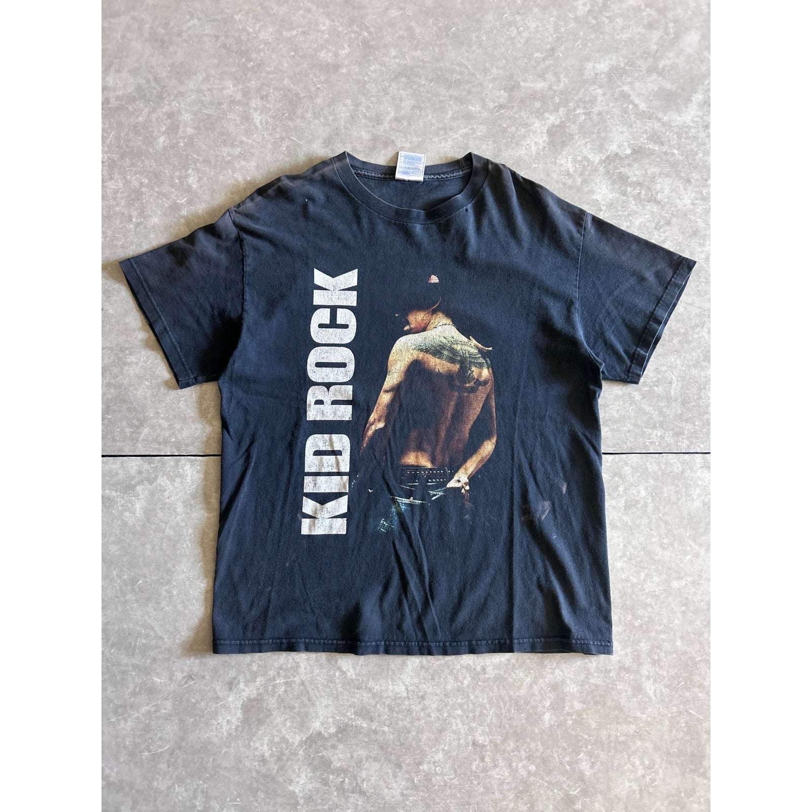 2000s Vintage Kid Rock Black Band T Shirt Size L - | Martin City Vintage