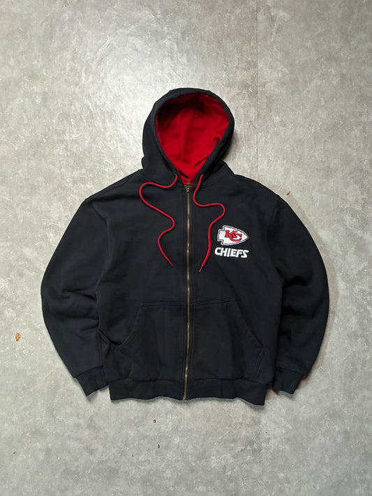 2000s Vintage Kansas City Chiefs Heavyweight Black Hoodie -L - L | Martin City Vintage