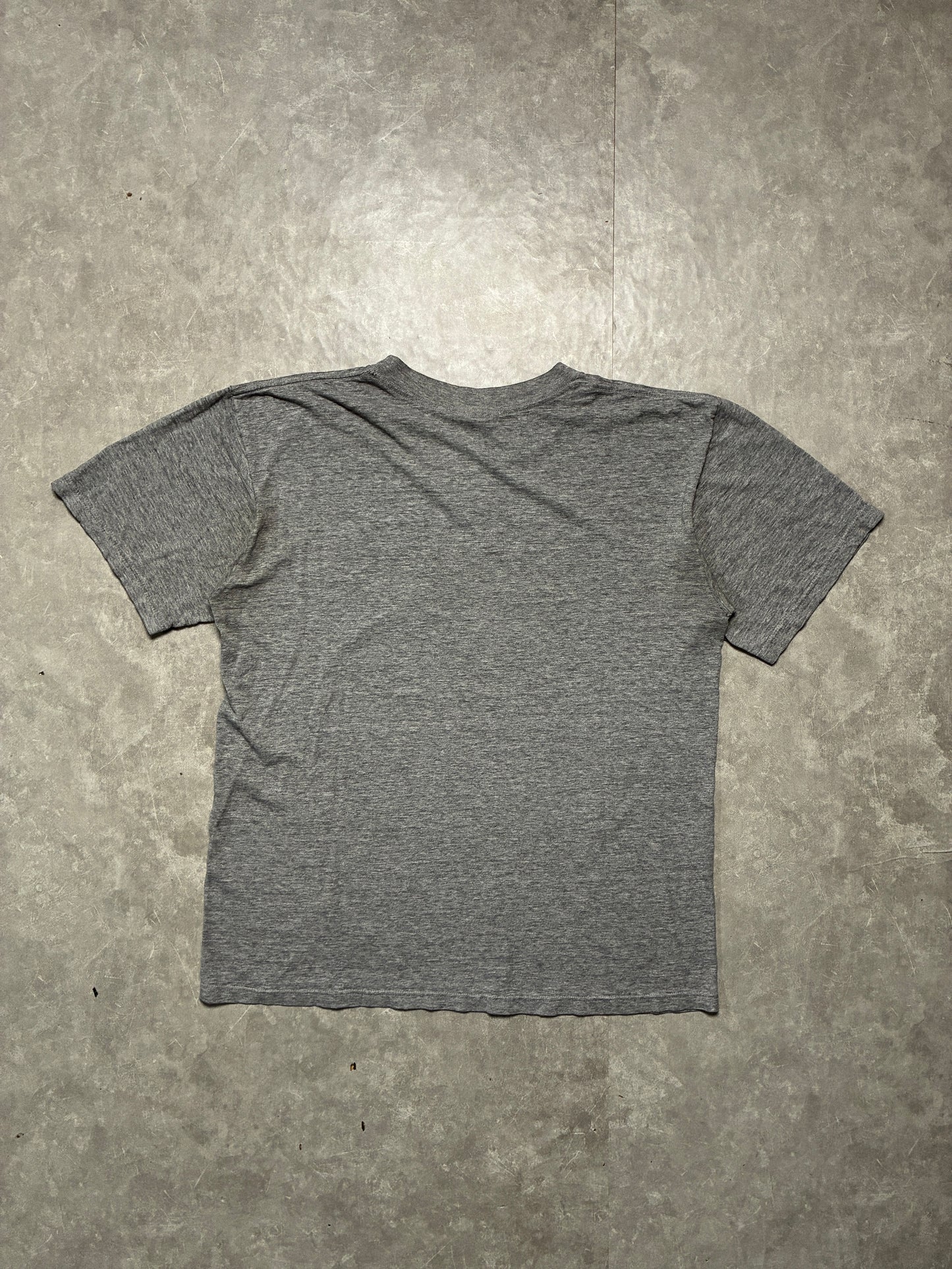 90s Vintage Kansas Jayhawks Final Four Distressed Grey T-Shirt -L