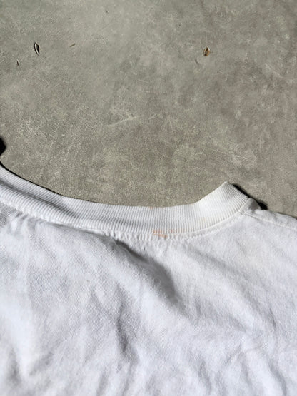 90s Vintage Missouri Tigers Box Logo Repaired White T-Shirt -M