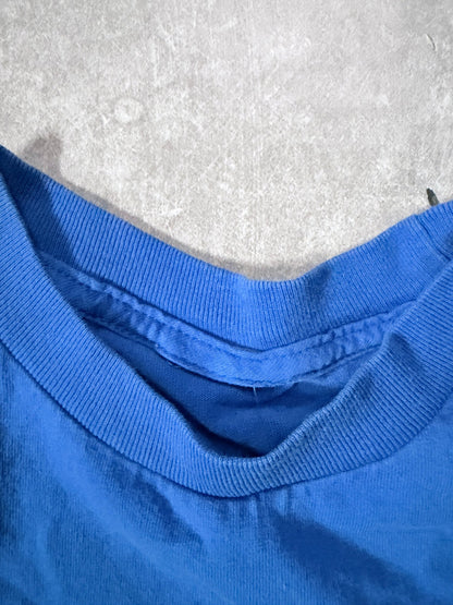 2000s Vintage Kansas Jayhawks Food Groups Blue T-Shirt -M - M | Martin City Vintage