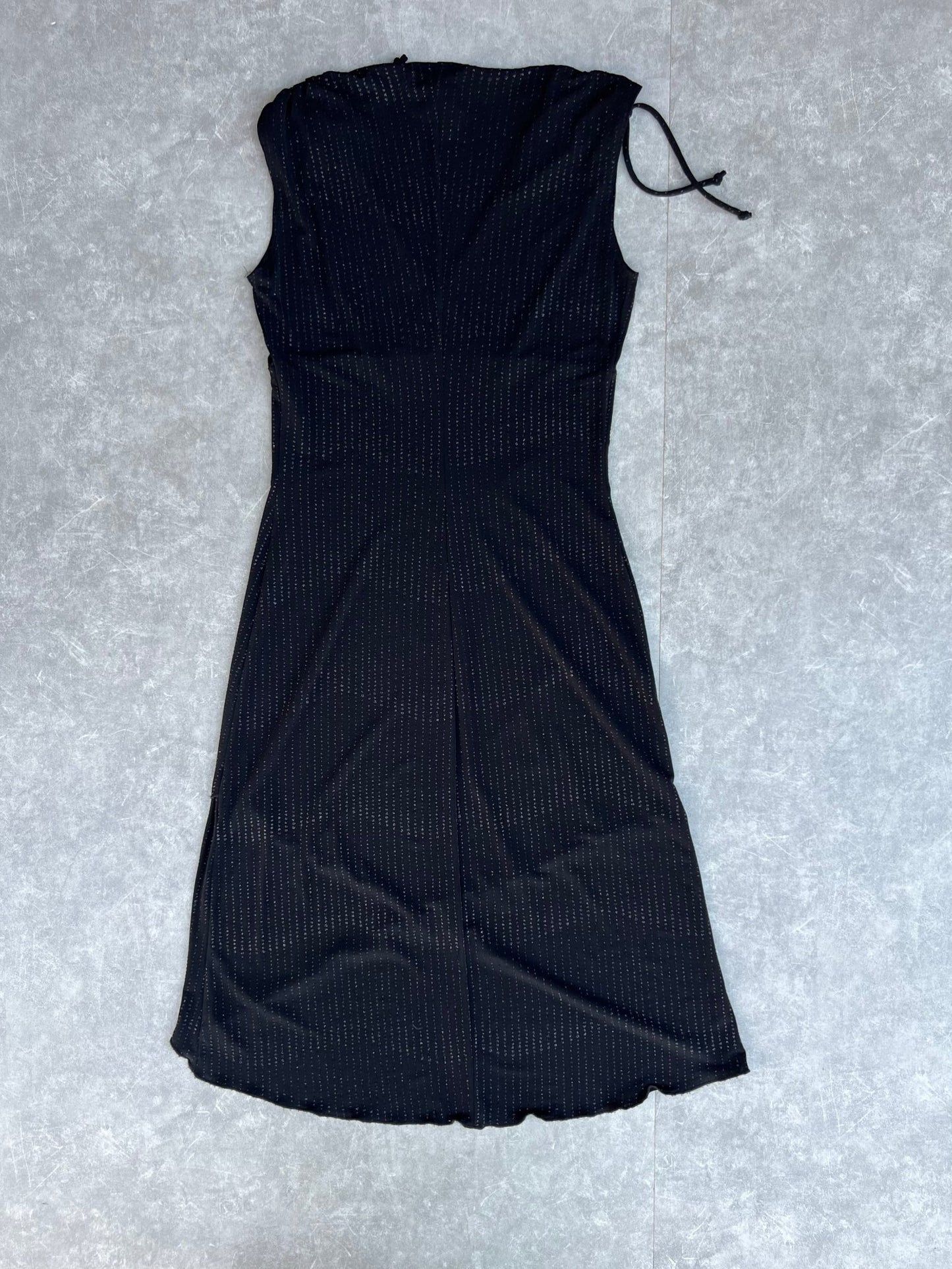 2000s Vintage Black Sparkly A - Line Dress - M - M | Martin City Vintage