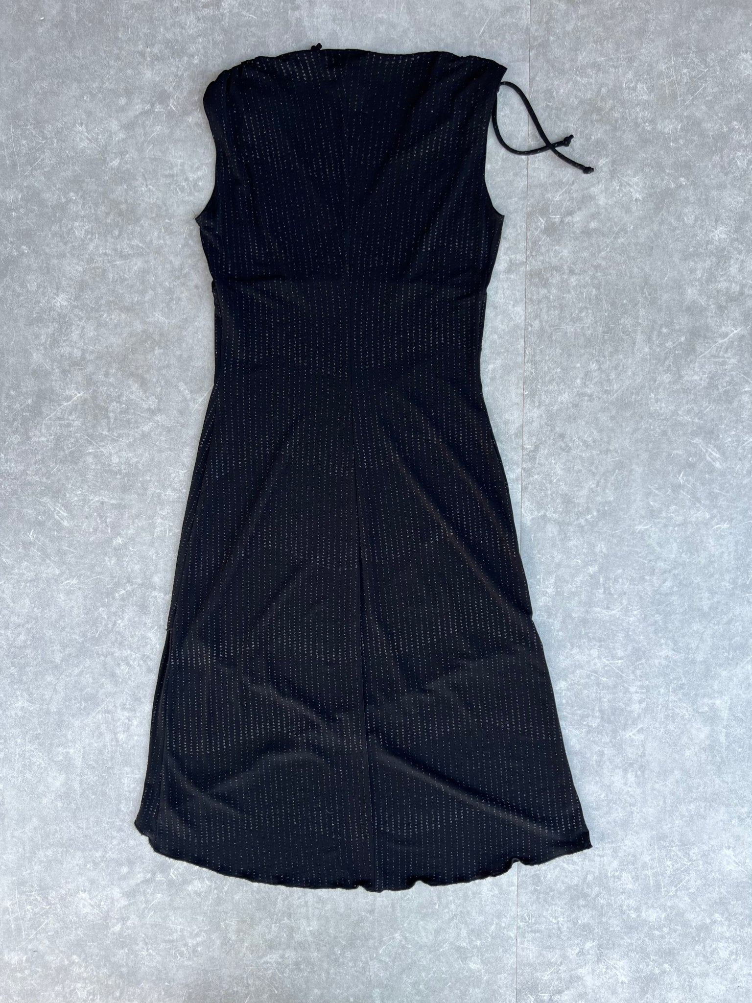 2000s Vintage Black Sparkly A - Line Dress - M - M | Martin City Vintage