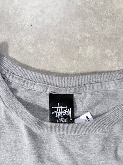 Stussy Soccer Grey T Shirt -L - L | Martin City Vintage