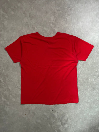 90s Vintage Nebraska Cornhuskers Football Red T-Shirt -XXL - XXL | Martin City Vintage