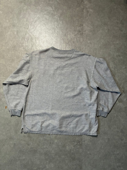 90s Vintage Kansas City Chiefs Minimal Grey Crewneck -XL - XL | Martin City Vintage