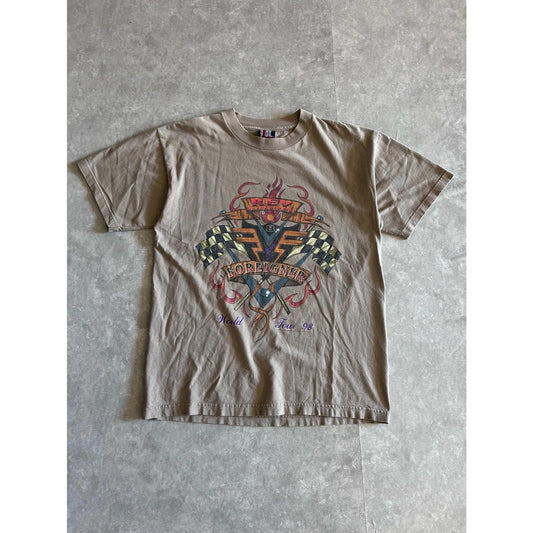 90s Vintage Foreigner Brown Band T Shirt Size L - | Martin City Vintage