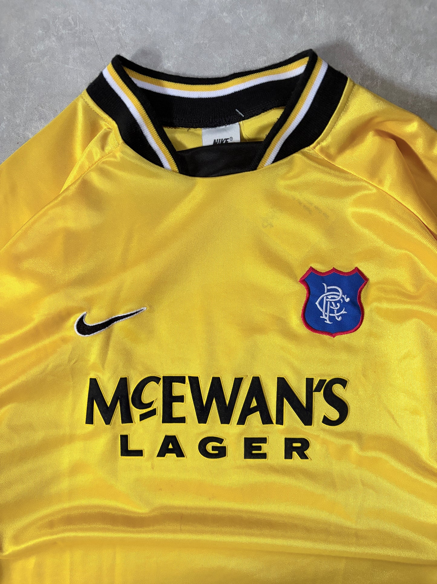 1997 Vintage Rangers FC Yellow Keepers Kit -XXL