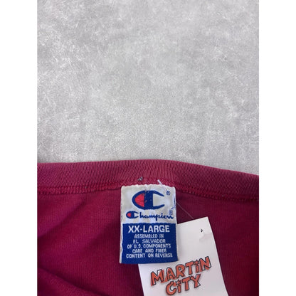 90s Vintage Boston College Football Champion Maroon Red T Shirt Size XXL - | Martin City Vintage
