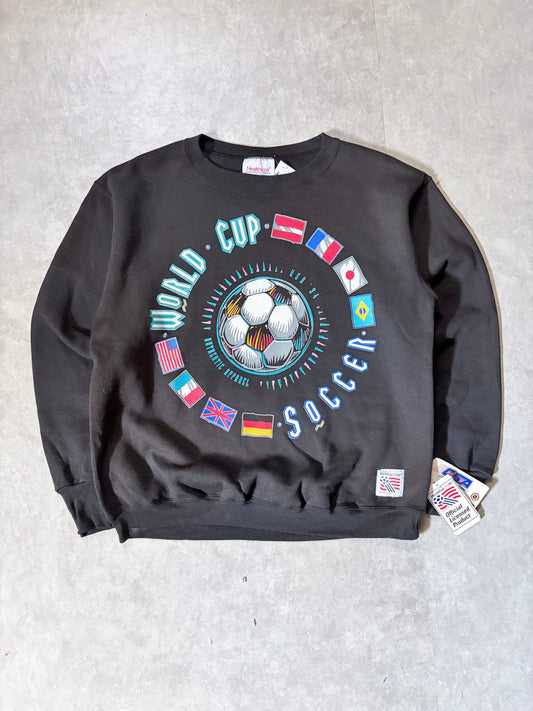 1994 vintage FIFA World Cup Deadstock Black Crewneck -M - M | Martin City Vintage