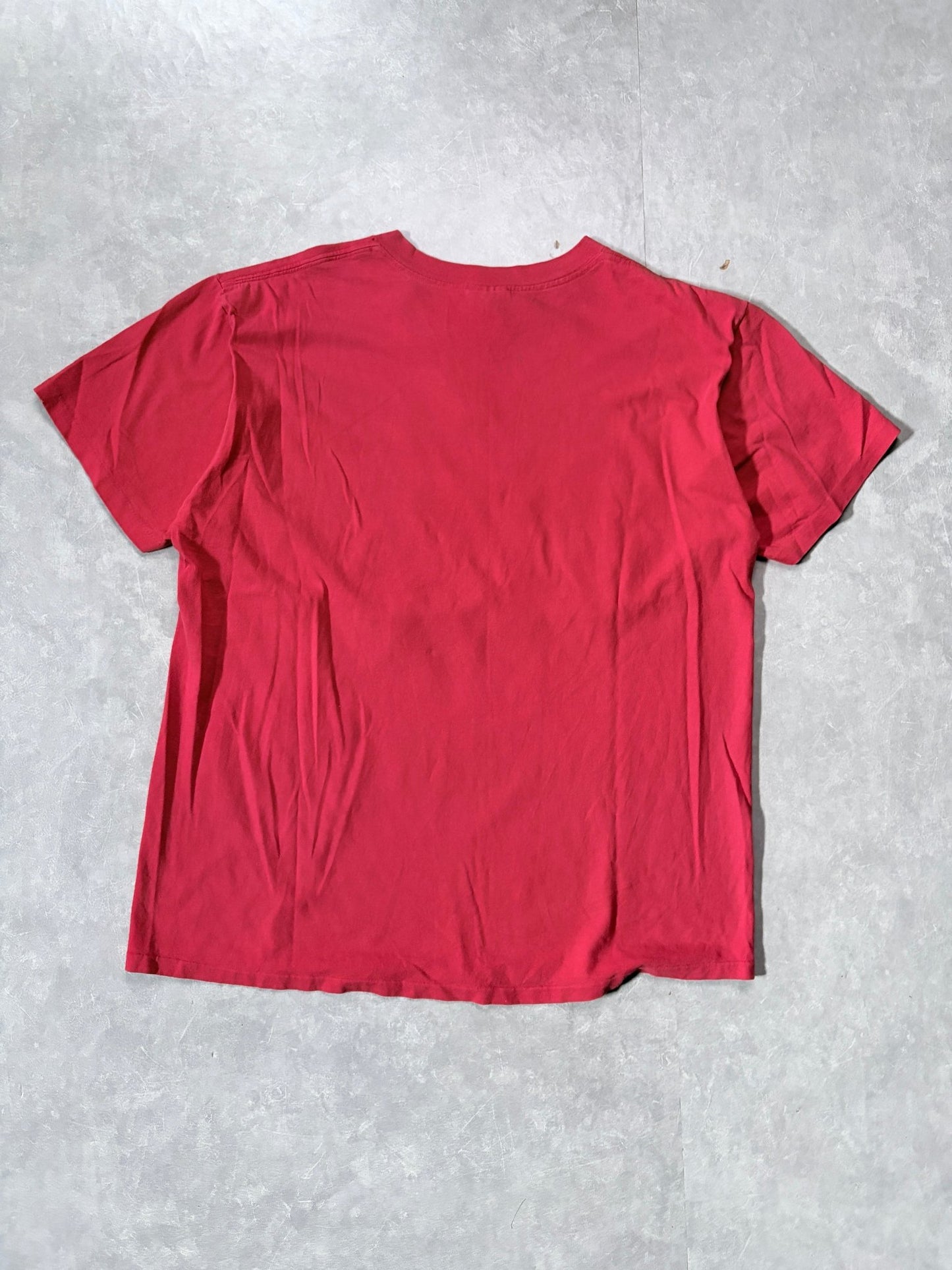 90s Vintage UNLV Rebels Red Crest Nutmeg Red T-Shirt -XL