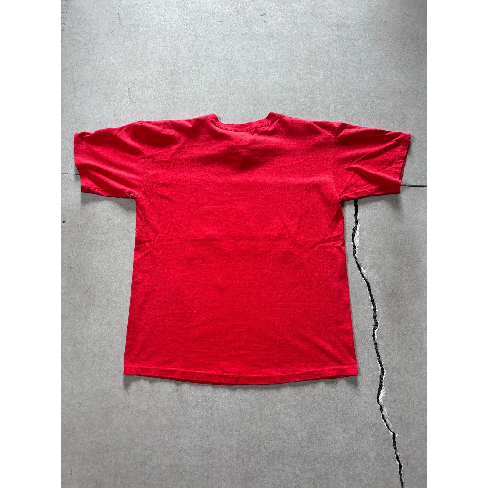 90s Vintage Kansas City Chiefs Joe Montana Salem Sportswear Caricature Red T - | Martin City Vintage