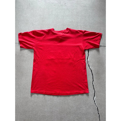 90s Vintage Kansas City Chiefs Joe Montana Salem Sportswear Caricature Red T - | Martin City Vintage