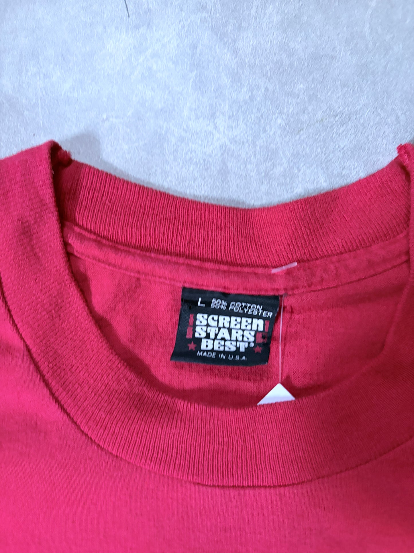 90s Vintage Soviet Union Soccer Red T Shirt -L