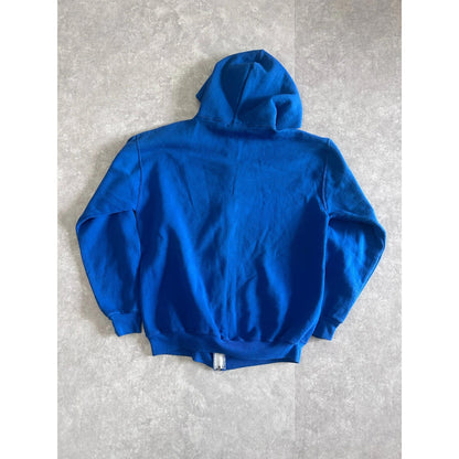 90s Vintage Kansas Jayhawks Russell Blue Zip Up Hoodie Size XL - | Martin City Vintage