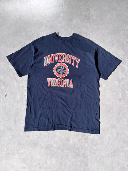 90s Vintage Virginia Cavaliers Crest Navy T-Shirt -XL