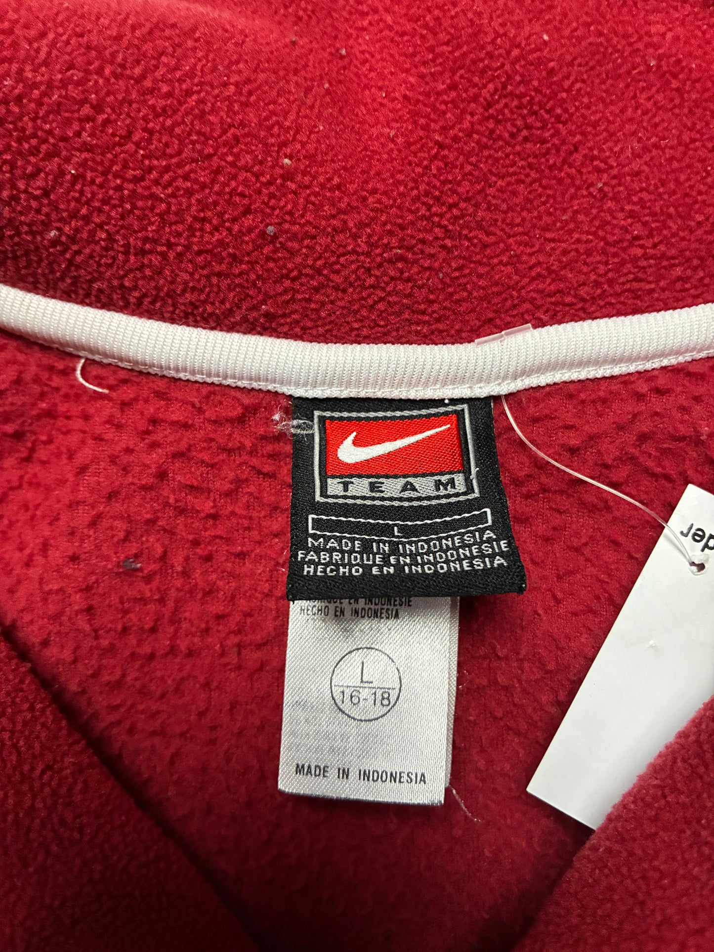 90s Vintage Oklahoma Sooners Nike Red Fleece -M