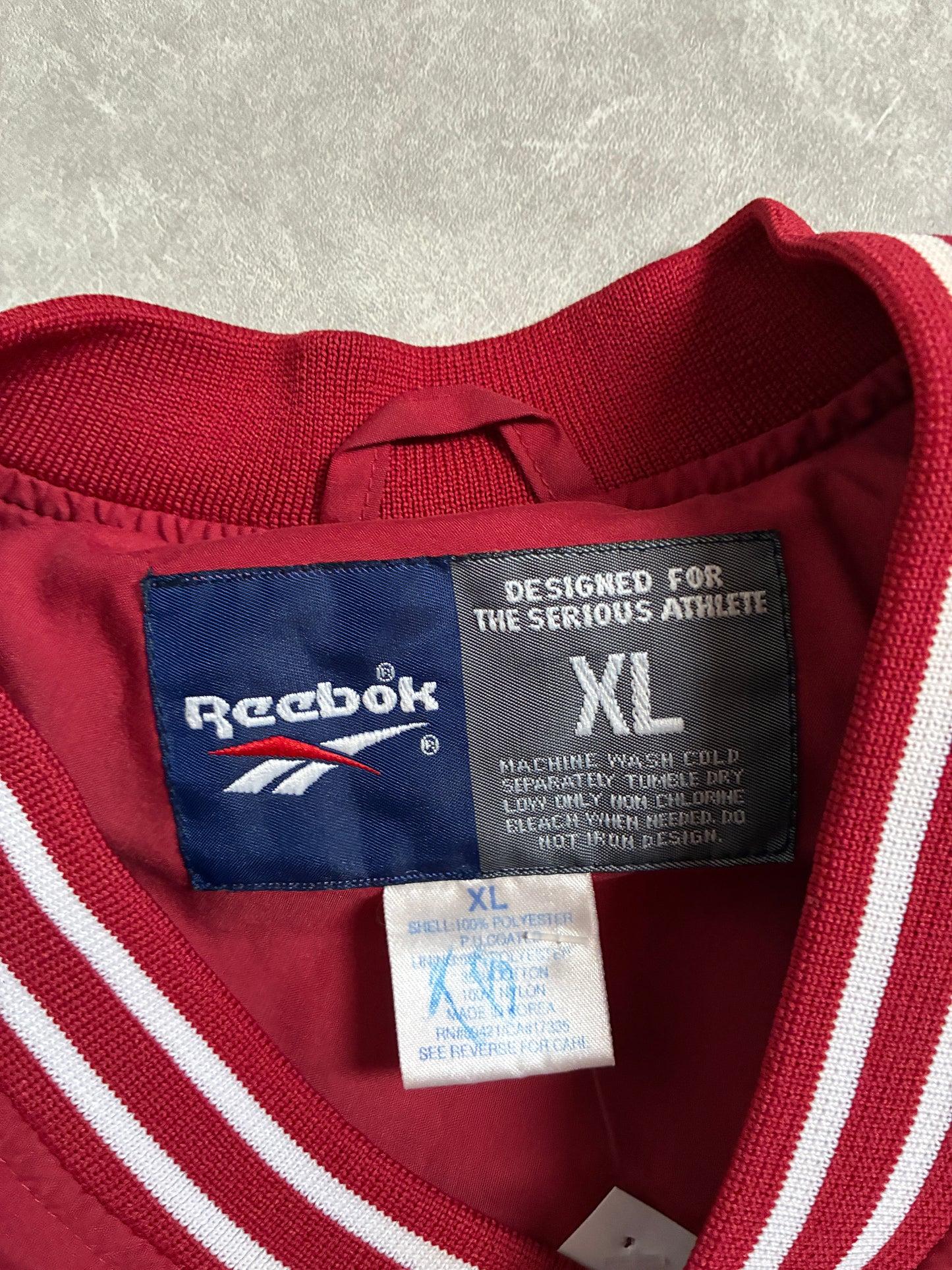 90s Vintage Nevada Wolf Pack Baseball Reebok Red Pullover -XL
