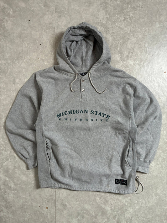 2000s Vintage Michigan State Spartans Grey Hoodie -M - M | Martin City Vintage