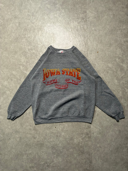 90s Vintage Iowa State Cyclones Grey Crewneck -XL