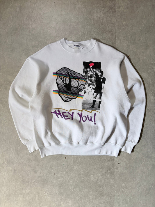 90s Vintage FIFA World Cup Red Card White Crewneck -XL - XL | Martin City Vintage
