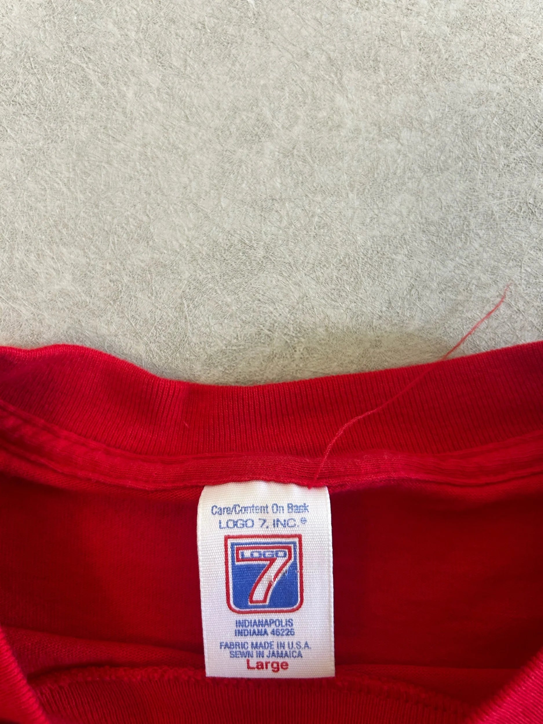 90s Vintage Kansas City Chiefs Script Oval Red T Shirt Size L - | Martin City Vintage