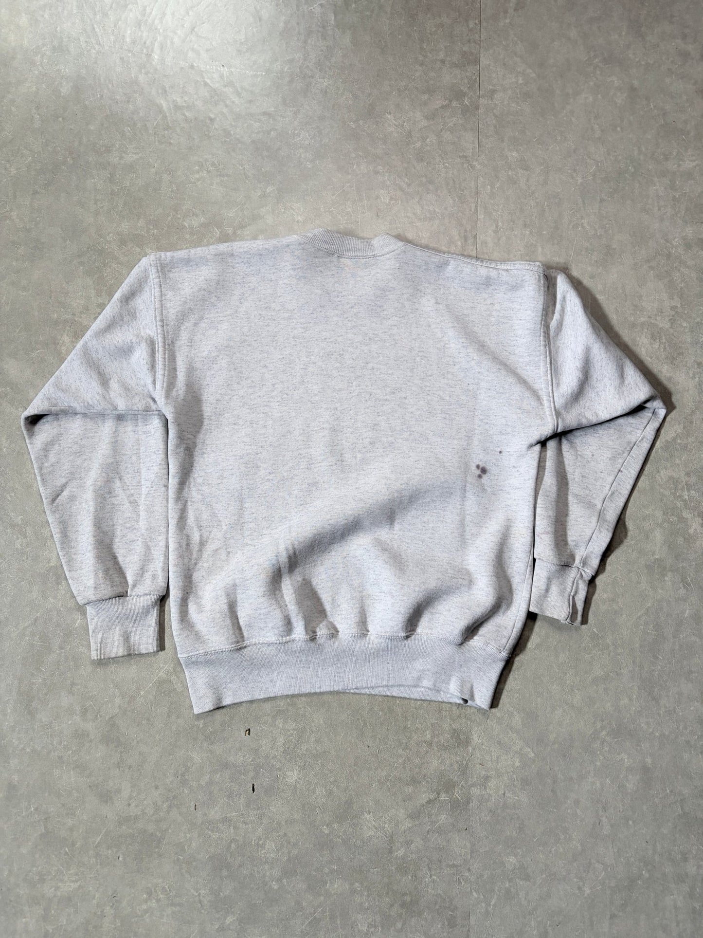 90s Vintage Georgetown Hoyas Crest Heather Grey Crewneck -M - M | Martin City Vintage