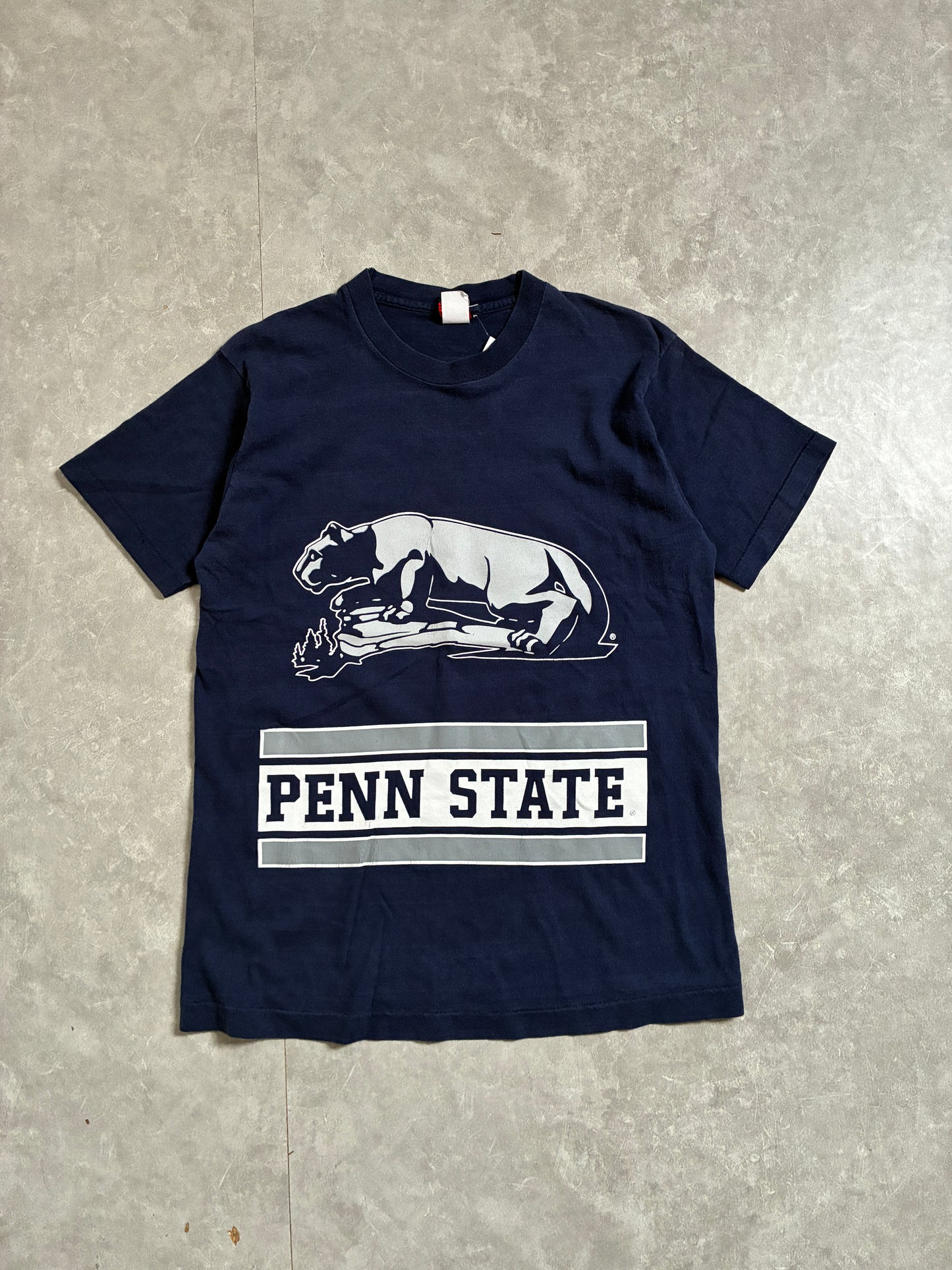 90s Vintage Penn State Nittany Lions Navy T-Shirt -M