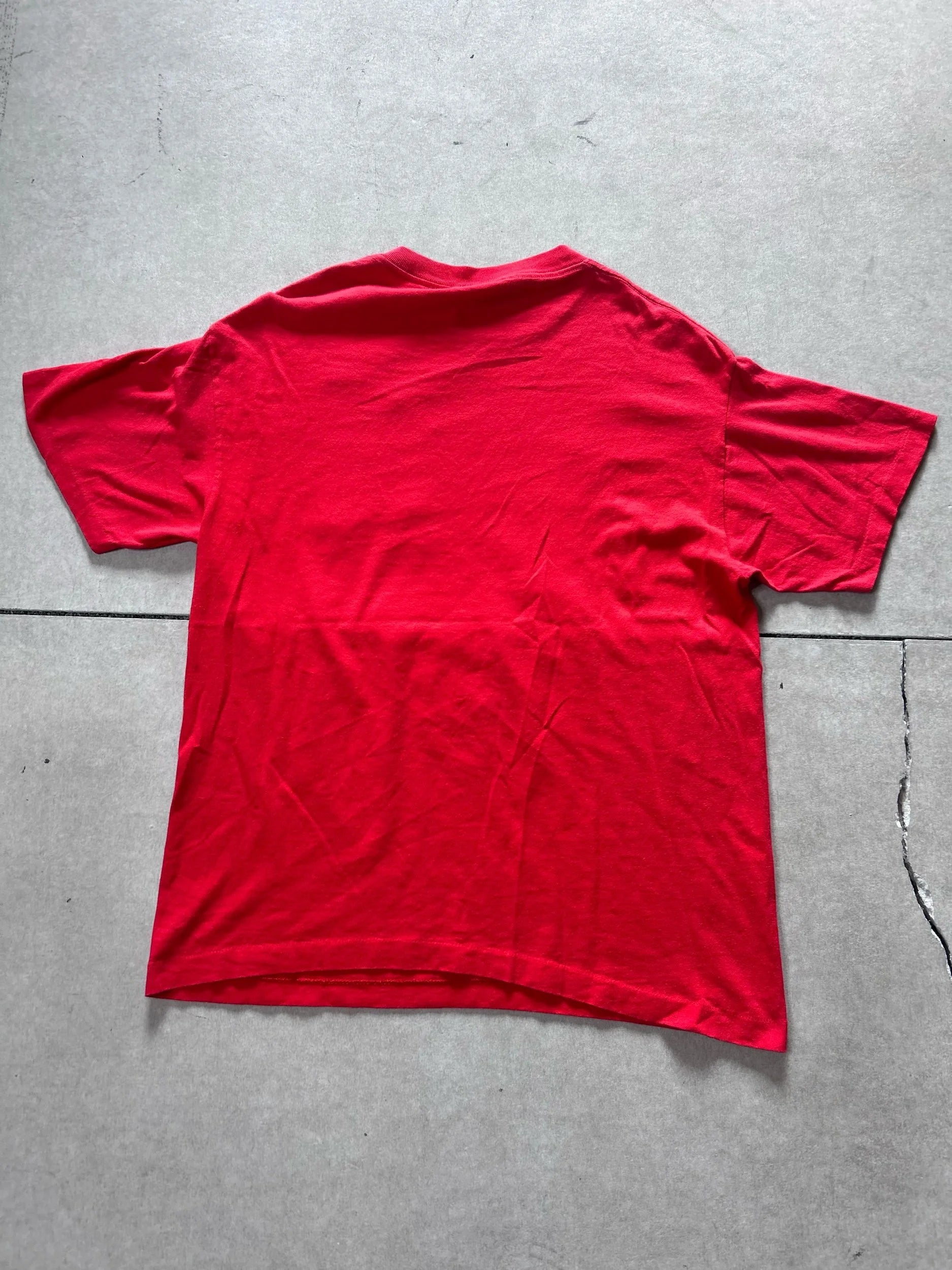 90s Vintage Kansas City Chiefs Trench Red T Shirt Size L - | Martin City Vintage