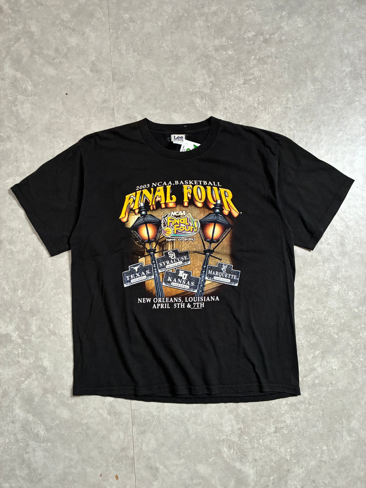 2003 Vintage Final Four March Madness Black T-Shirt -XL