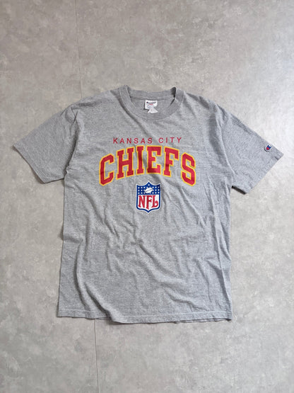 90s Vintage Kansas City Chiefs Champion Grey T-Shirt -L - L | Martin City Vintage