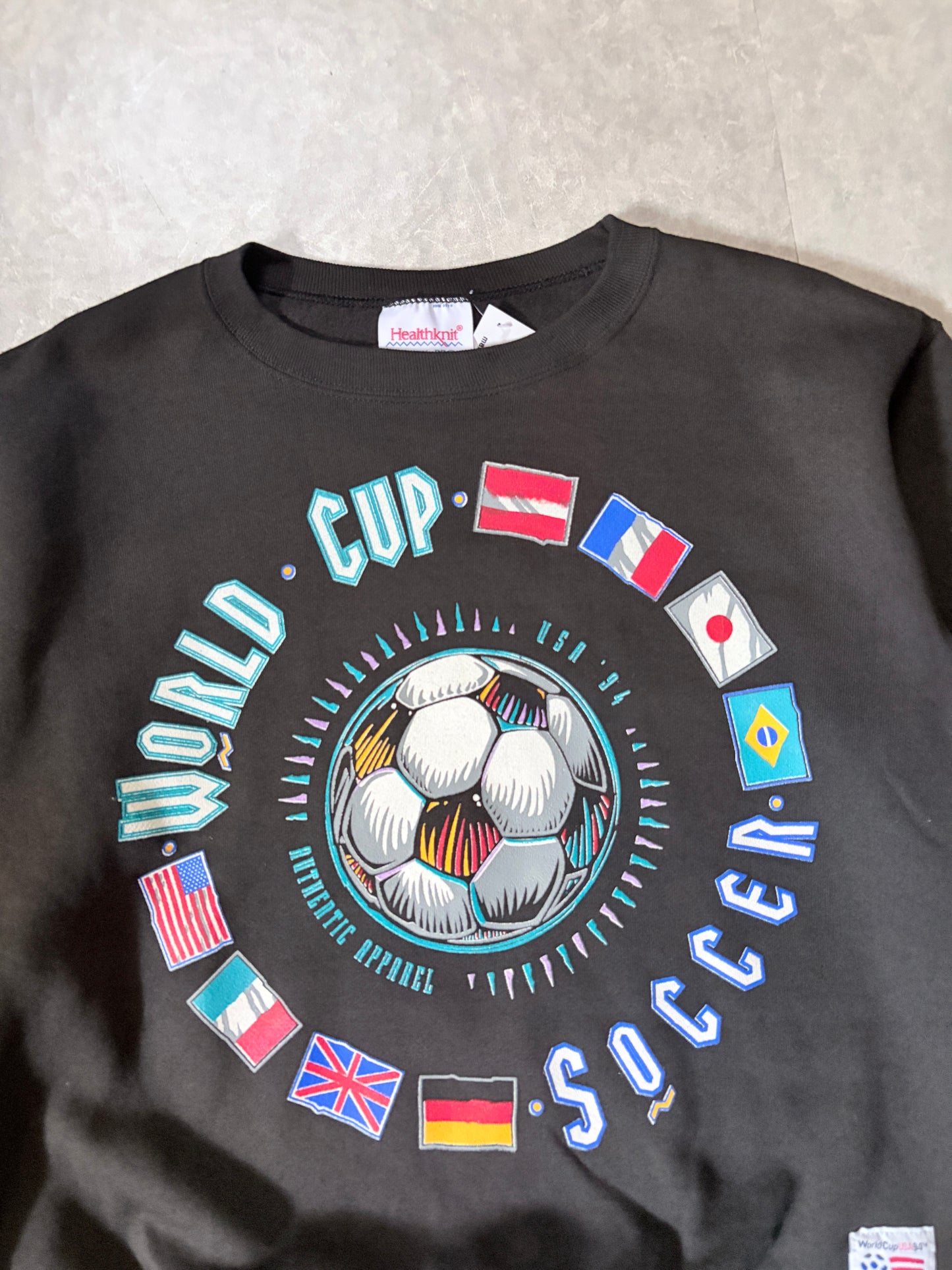 1994 vintage FIFA World Cup Deadstock Black Crewneck -M