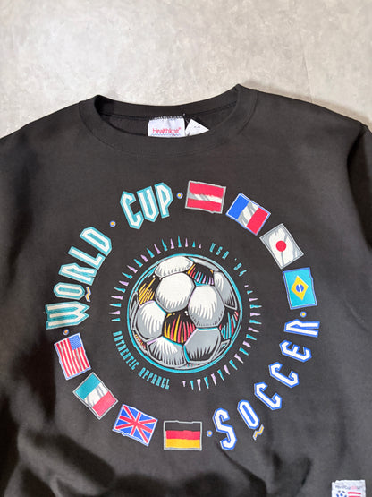 1994 vintage FIFA World Cup Deadstock Black Crewneck -M