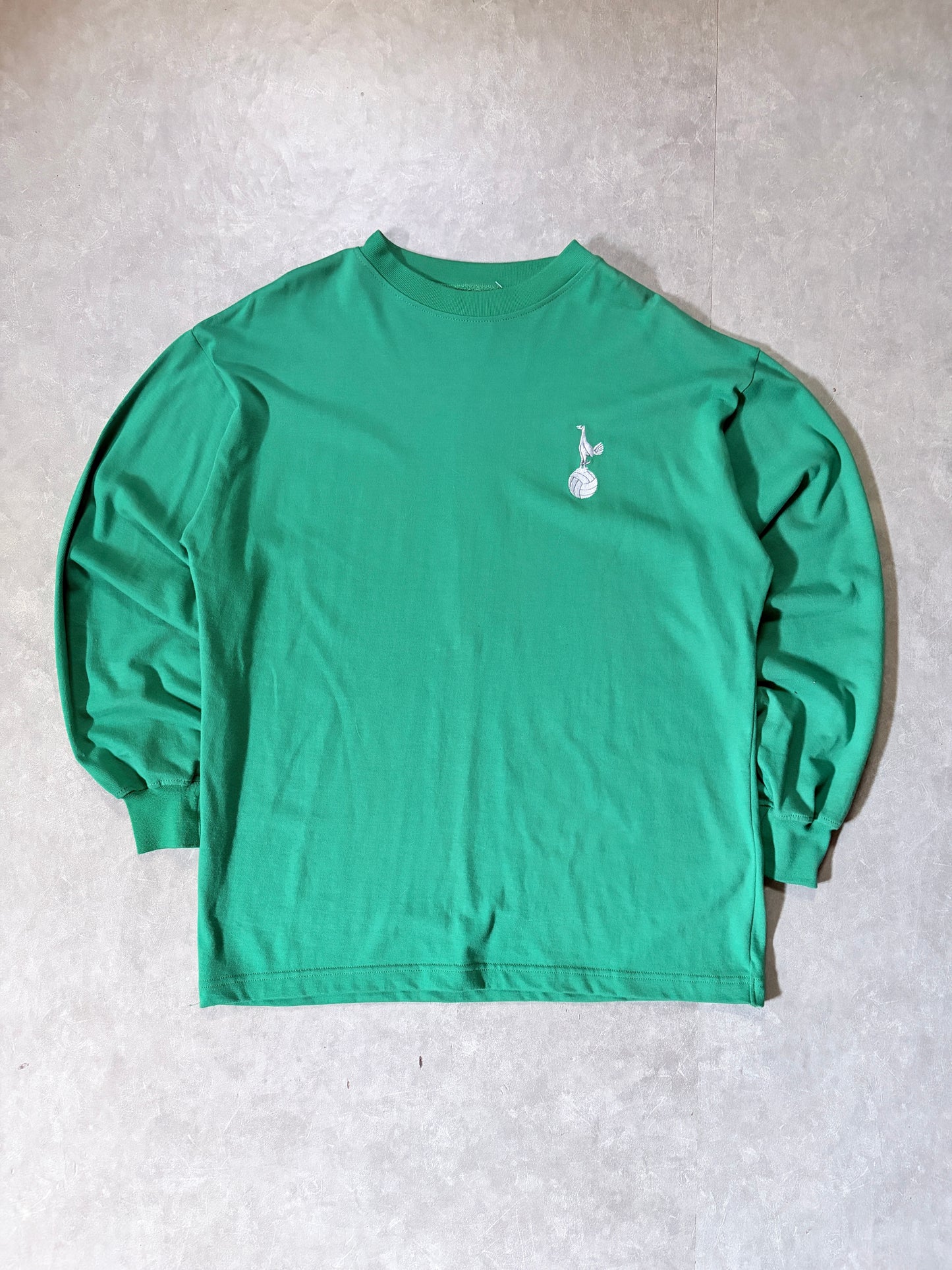 2000s Vintage Tottenham Hotspur Keeper Green Long Sleeve Shirt -L