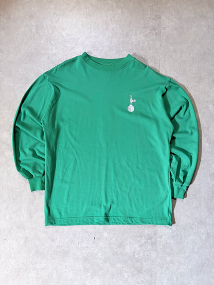 2000s Vintage Tottenham Hotspur Keeper Green Long Sleeve Shirt -L